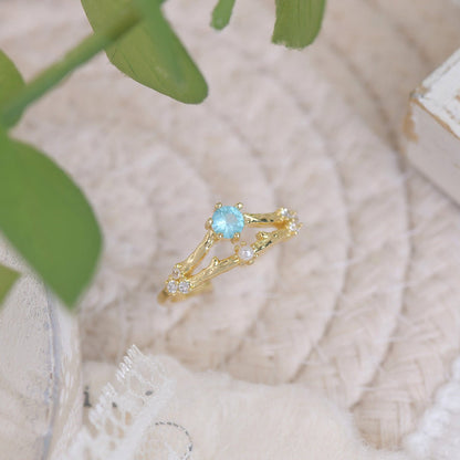 Cherry Blossom Ring Set - Gold - Plated - Abbott Atelier