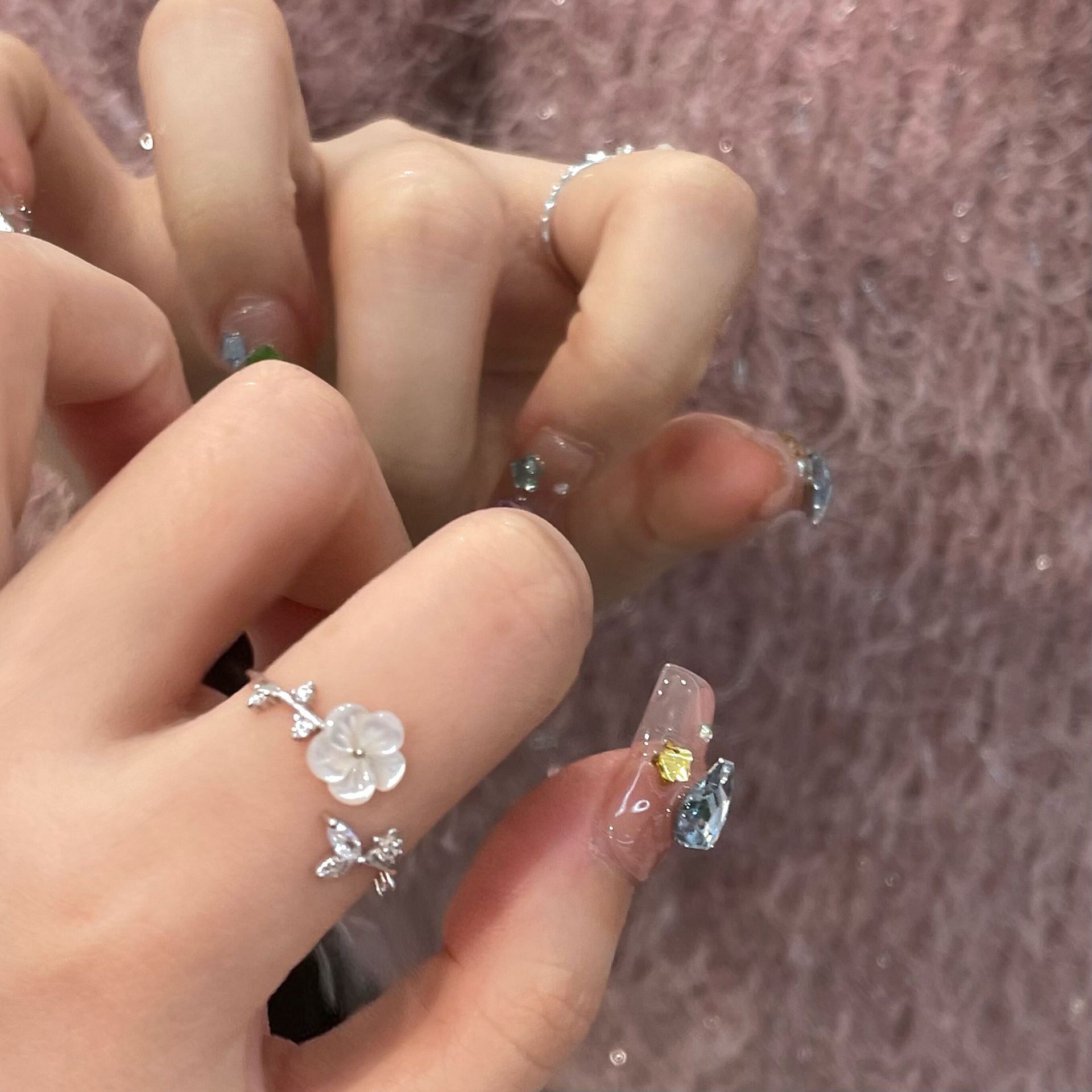 Cherry Blossom Ring (Solid Silver) - Hypoallergenic - Abbott Atelier