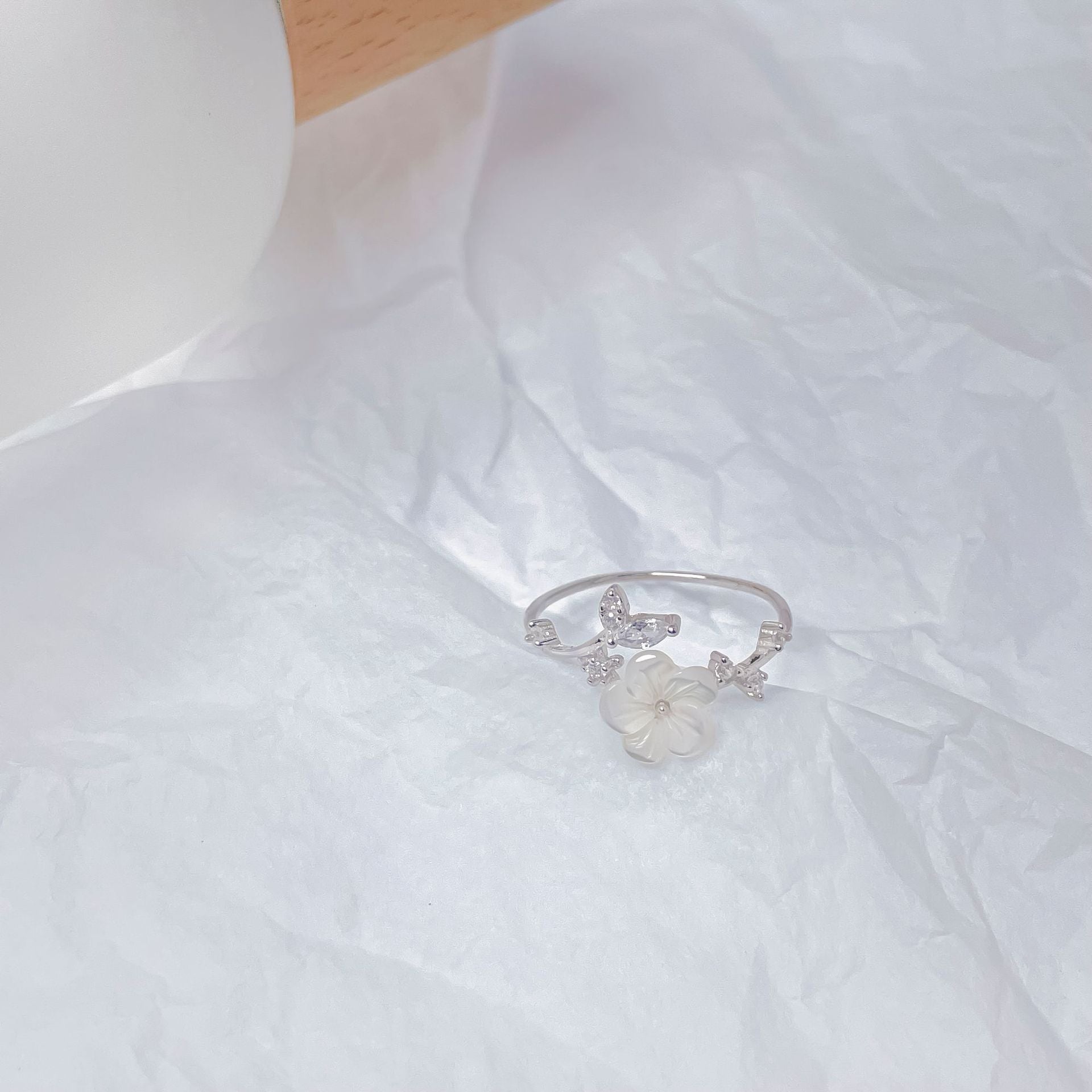 Cherry Blossom Ring (Solid Silver) - Hypoallergenic - Abbott Atelier