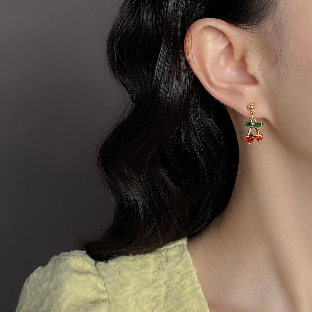 Cherry Dream Earrings - Hypoallergenic - Abbott Atelier