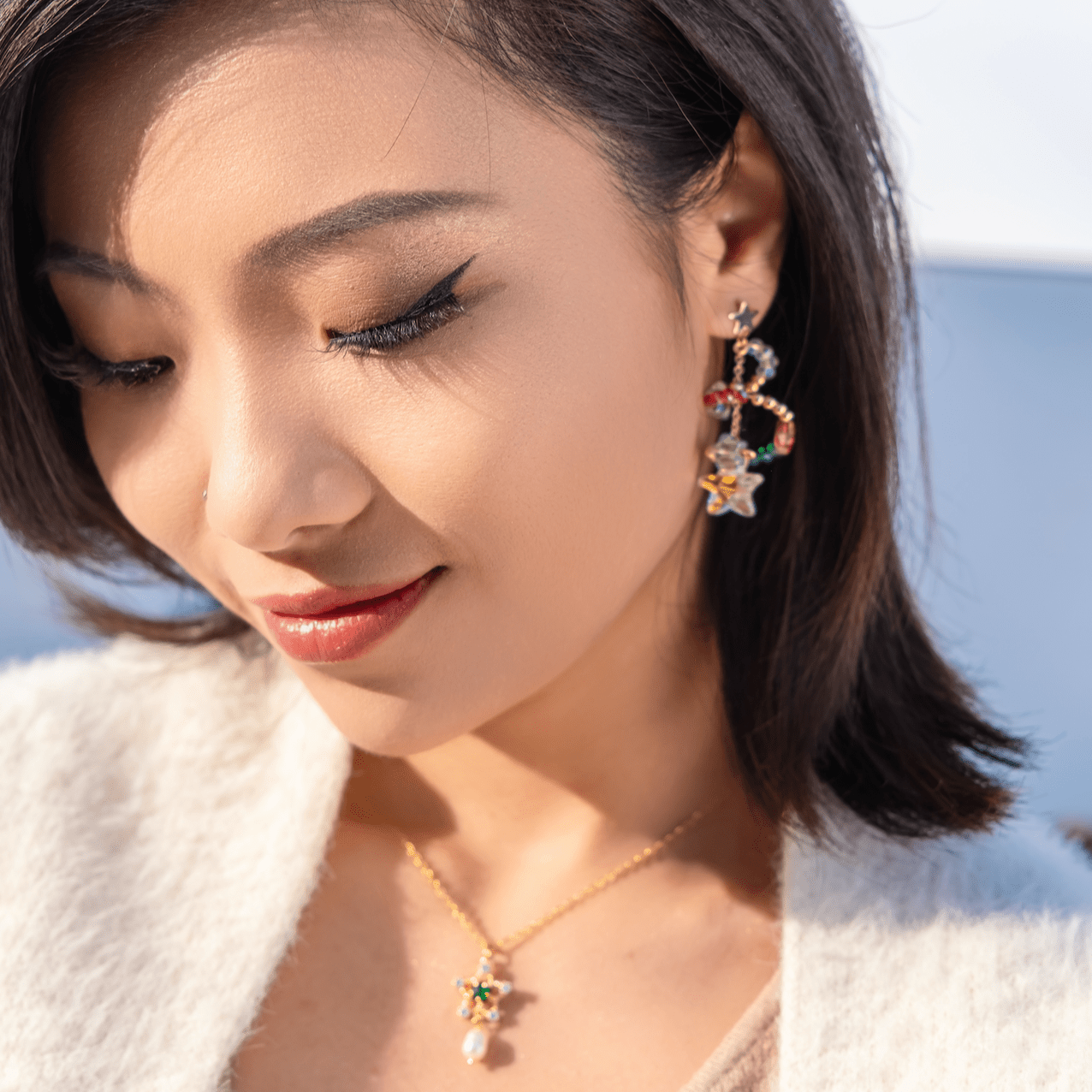Christmas Tree Earrings - Hypoallergenic - Abbott Atelier