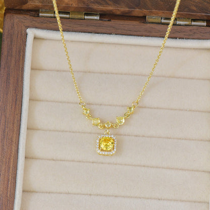 Citrine Halo du Soleil Necklace - Gold Plated - Abbott Atelier