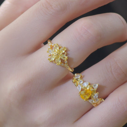 Citrine Willowmere Ring - Gold-Plated - Abbott Atelier