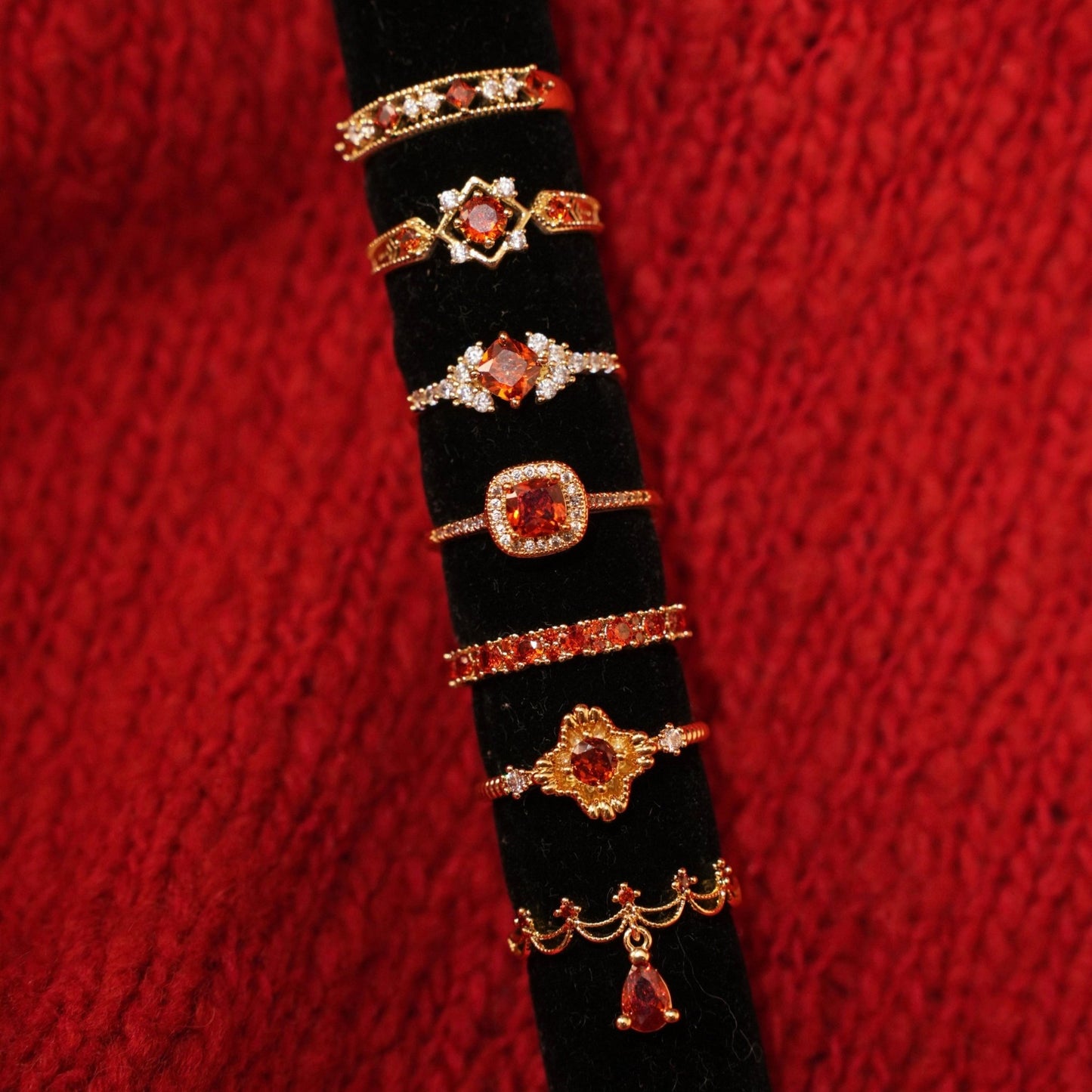 Clara Ruby Ring - Gold - Plated - Abbott Atelier