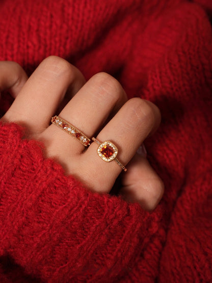 Clara Ruby Ring - Gold - Plated - Abbott Atelier