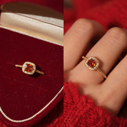 Clara Ruby Ring - Gold - Plated - Abbott Atelier