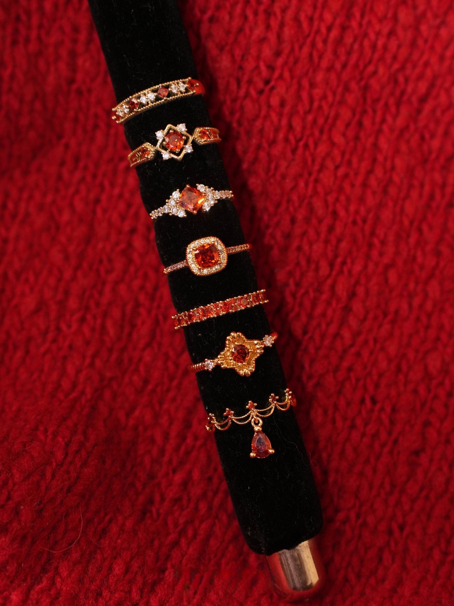 Clara Ruby Ring - Gold - Plated - Abbott Atelier