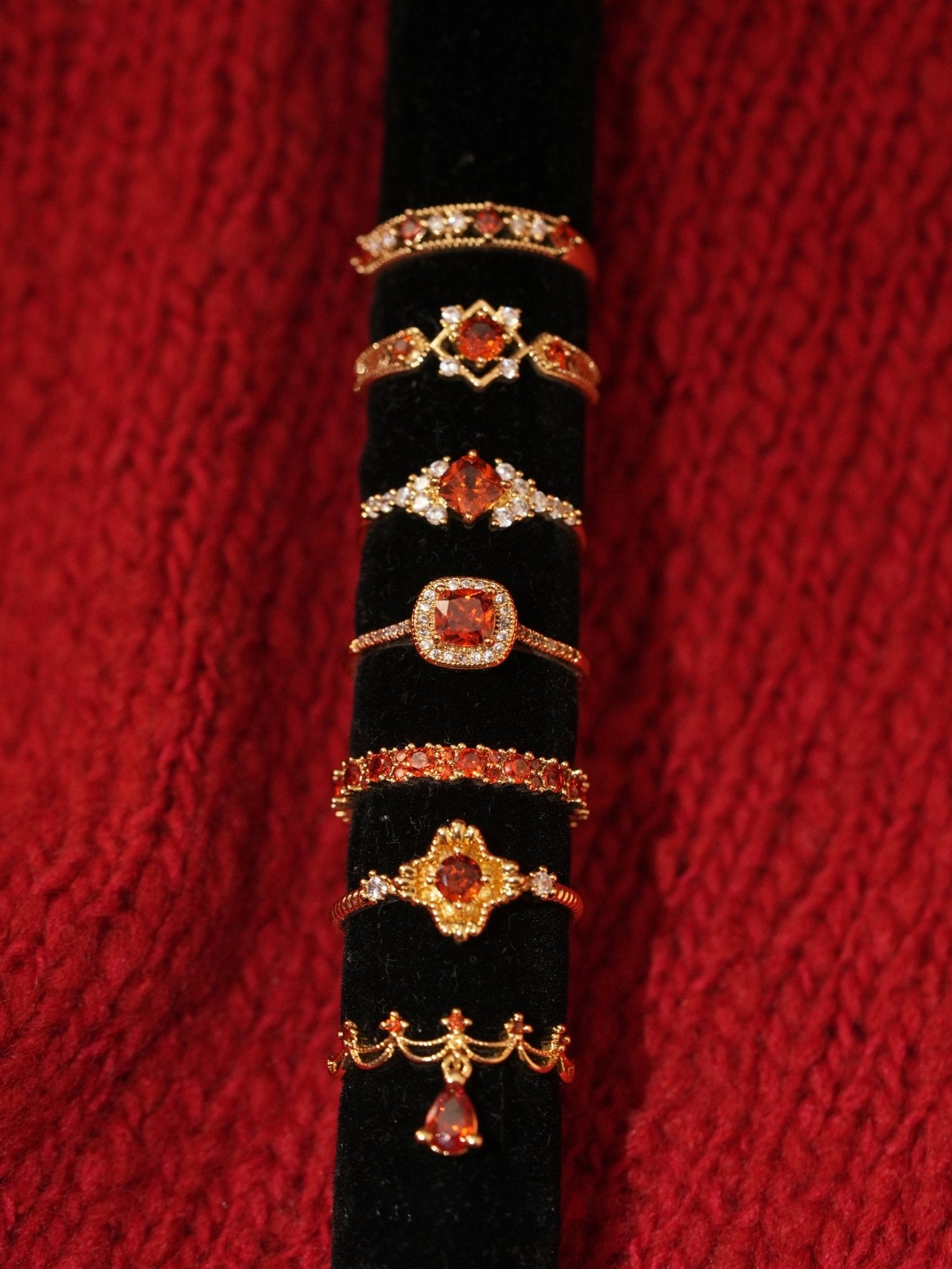 Clara Ruby Ring - Gold - Plated - Abbott Atelier