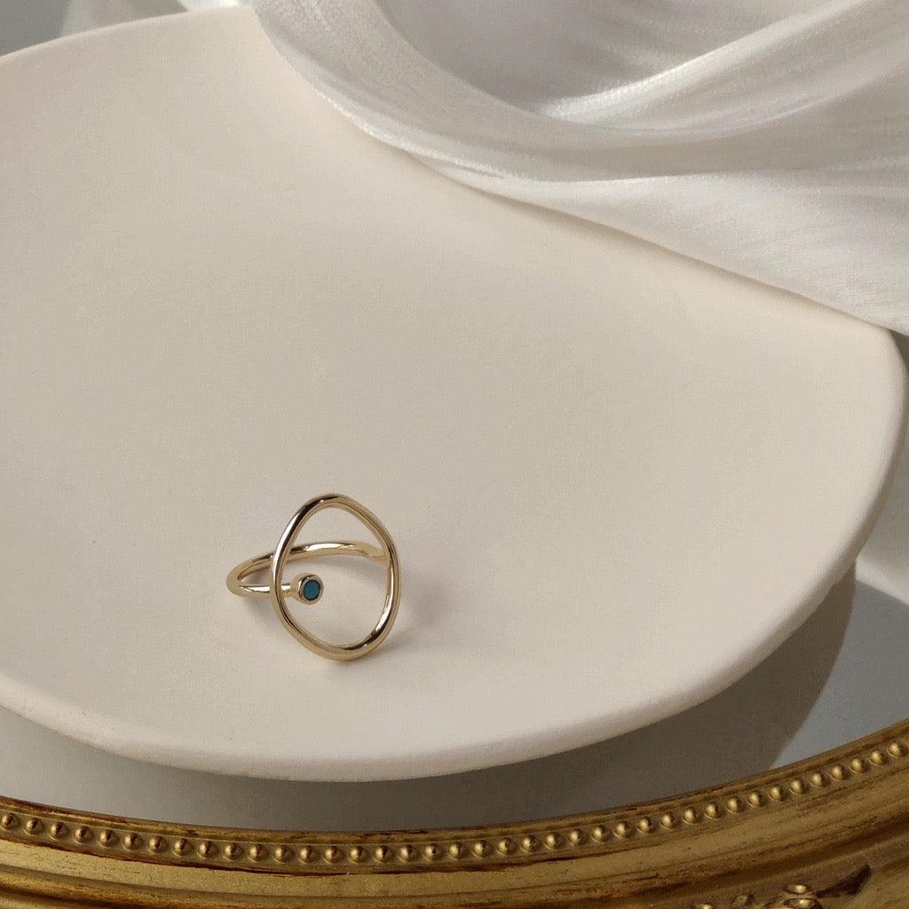 [Clearance] Abstract Art Ring - Gold - Plated - Abbott Atelier