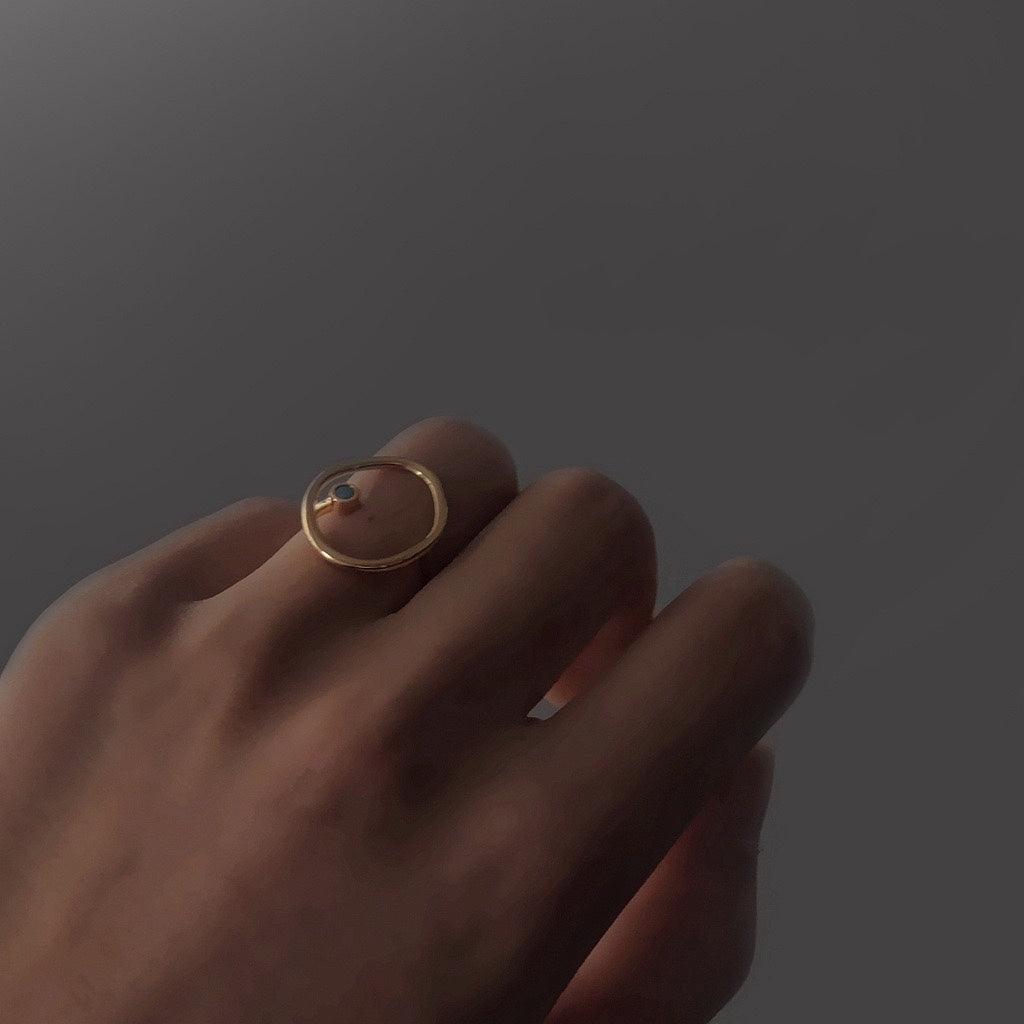 [Clearance] Abstract Art Ring - Gold - Plated - Abbott Atelier