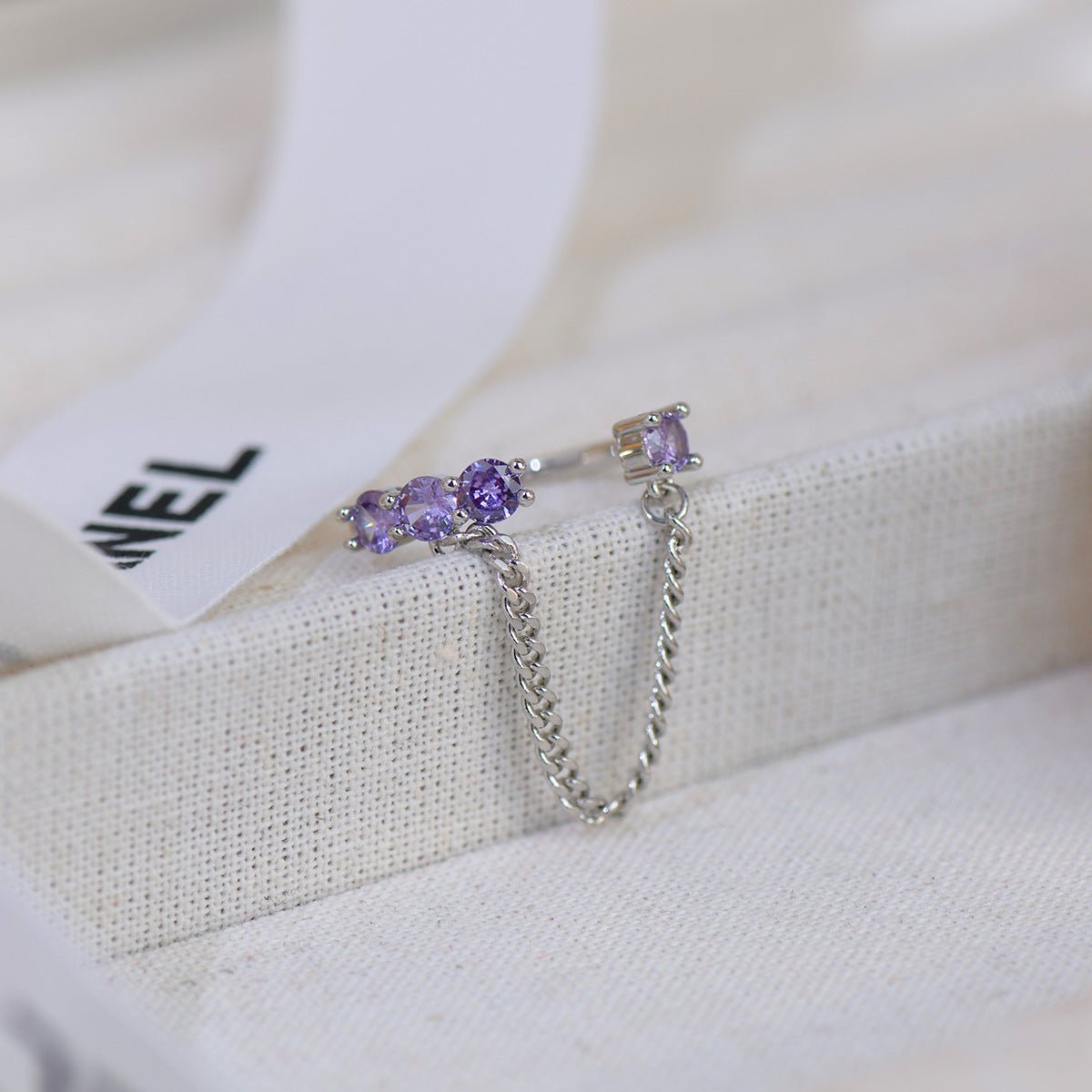 [Clearance] Amethyst Ring Set - Gold - Plated - Abbott Atelier