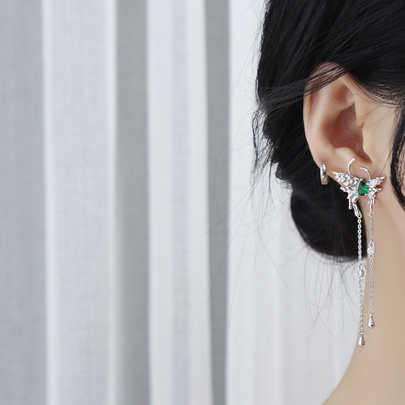 [Clearance] Butterfly Drop Earrings - Hypoallergenic - Abbott Atelier