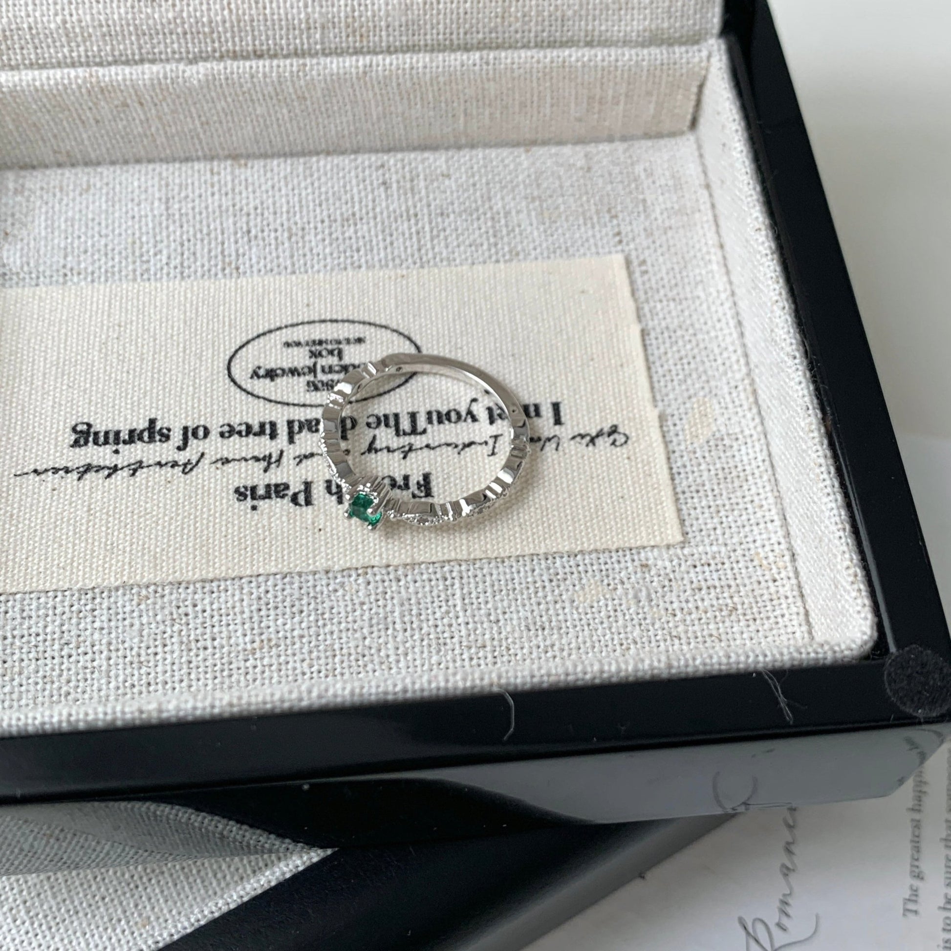 Constance Emerald Ring - Gold - Plated - Abbott Atelier