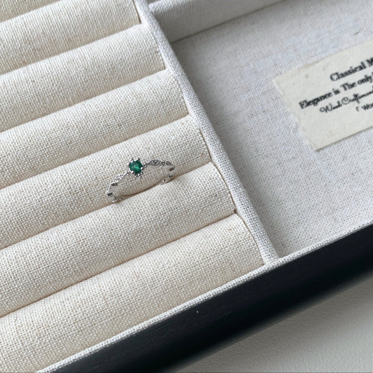 Constance Emerald Ring - Gold - Plated - Abbott Atelier