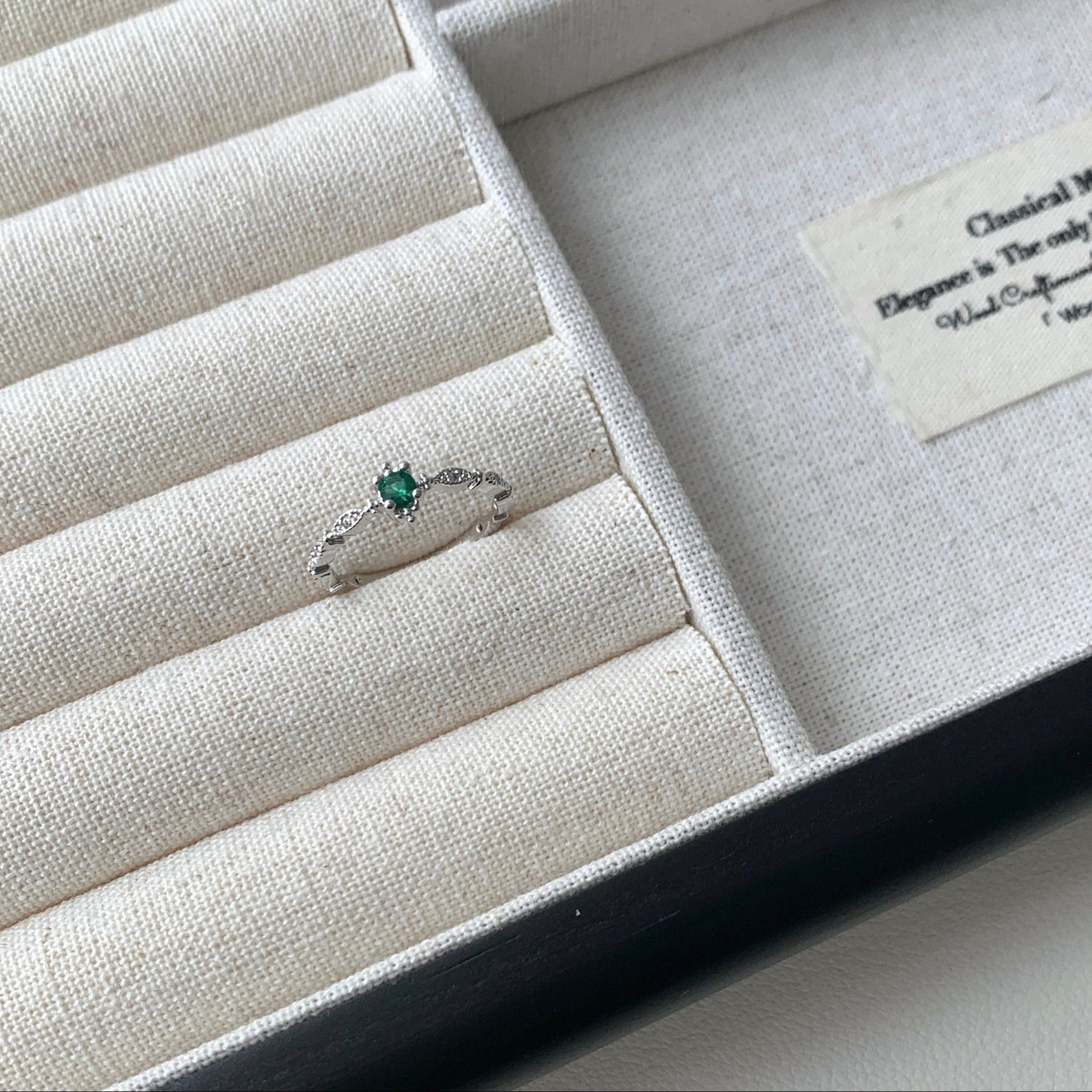 Constance Emerald Ring - Gold - Plated - Abbott Atelier
