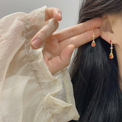 Crimson Astra Earrings - Hypoallergenic - Abbott Atelier