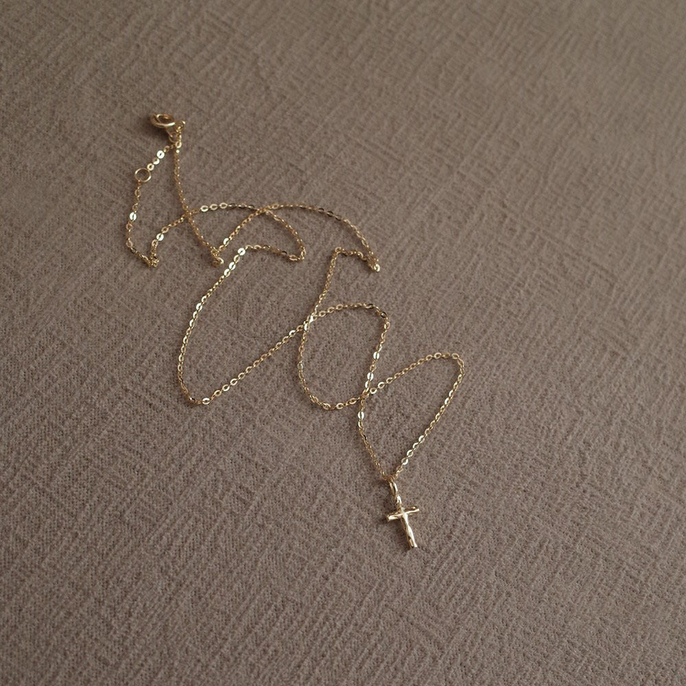 Cross Necklace (Solid Silver) - Hypoallergenic - Abbott Atelier