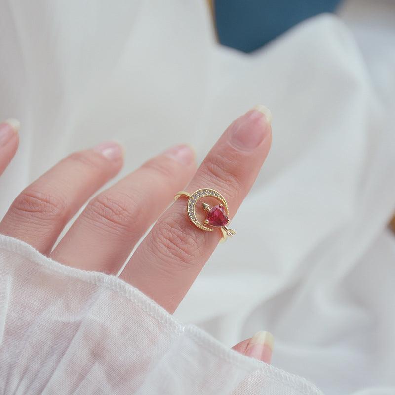 Cupid's Arrow Ring Set - Gold - Plated - Abbott Atelier