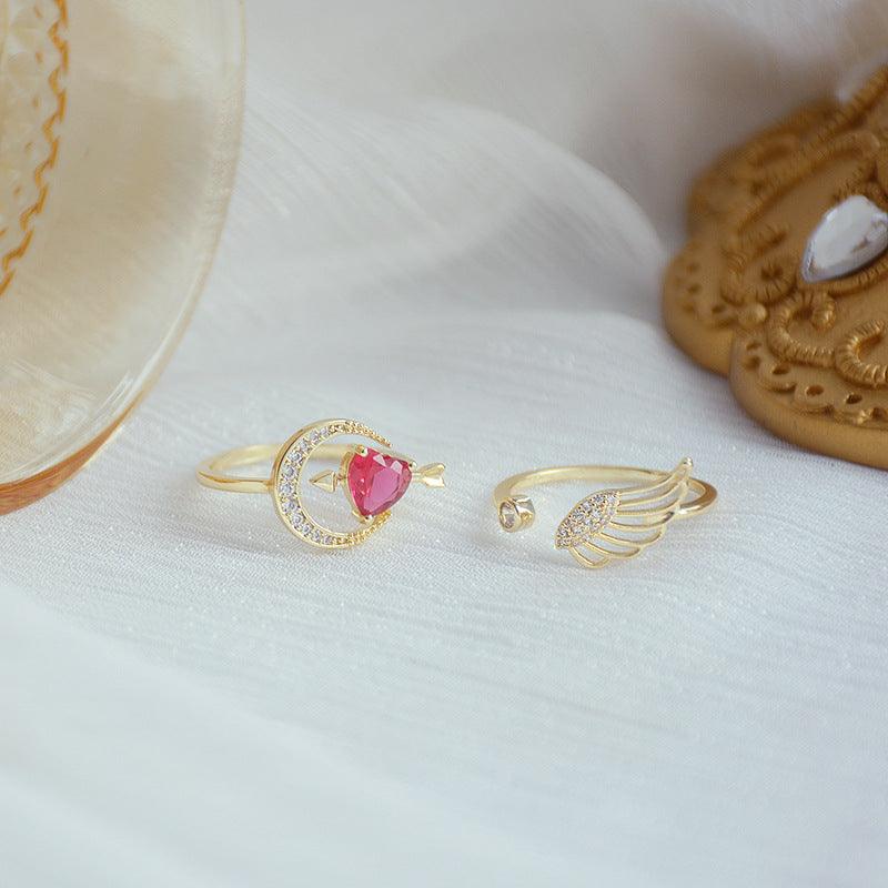 Cupid's Arrow Ring Set - Gold - Plated - Abbott Atelier