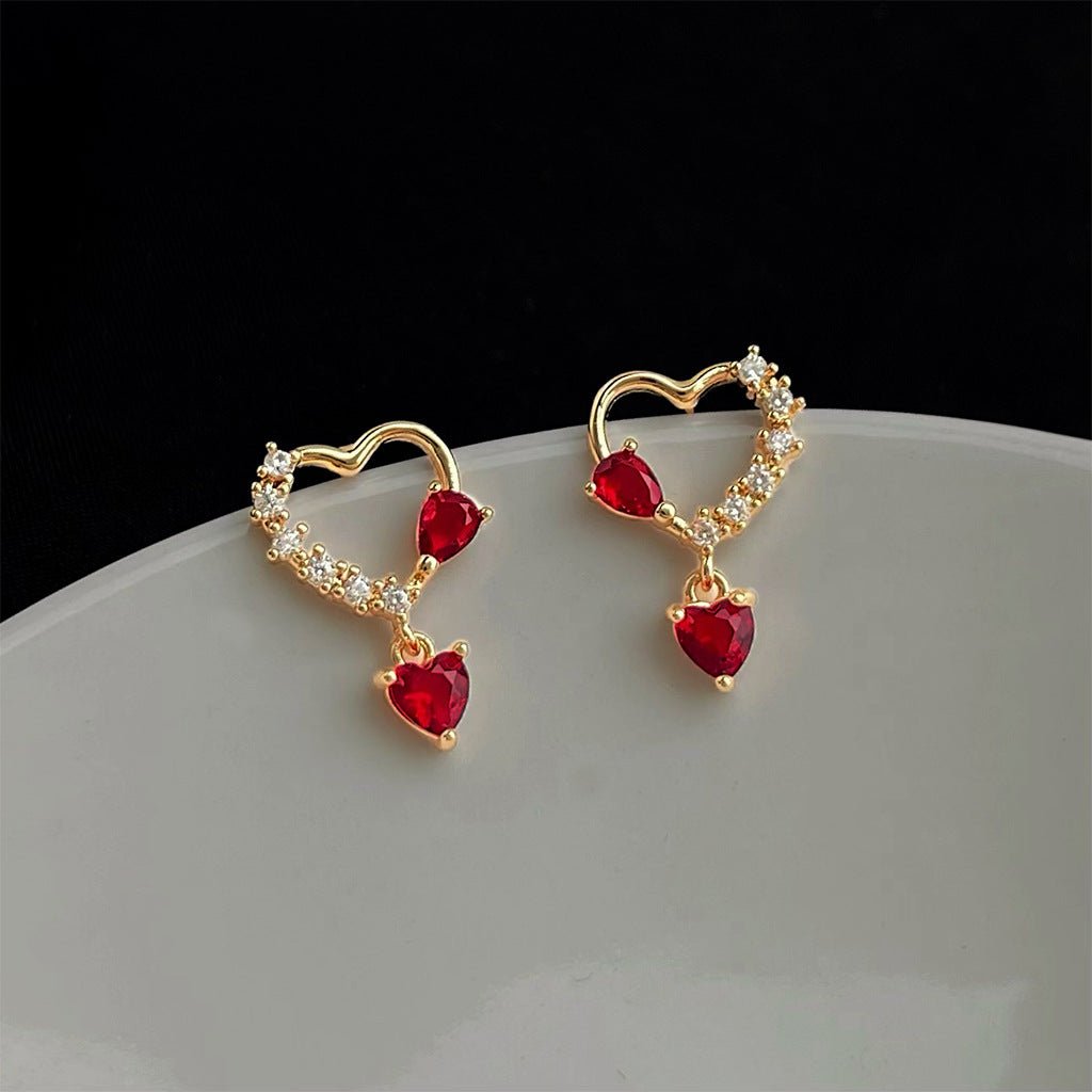 Cupid’s Promise Heart Earrings - Hypoallergenic - Abbott Atelier