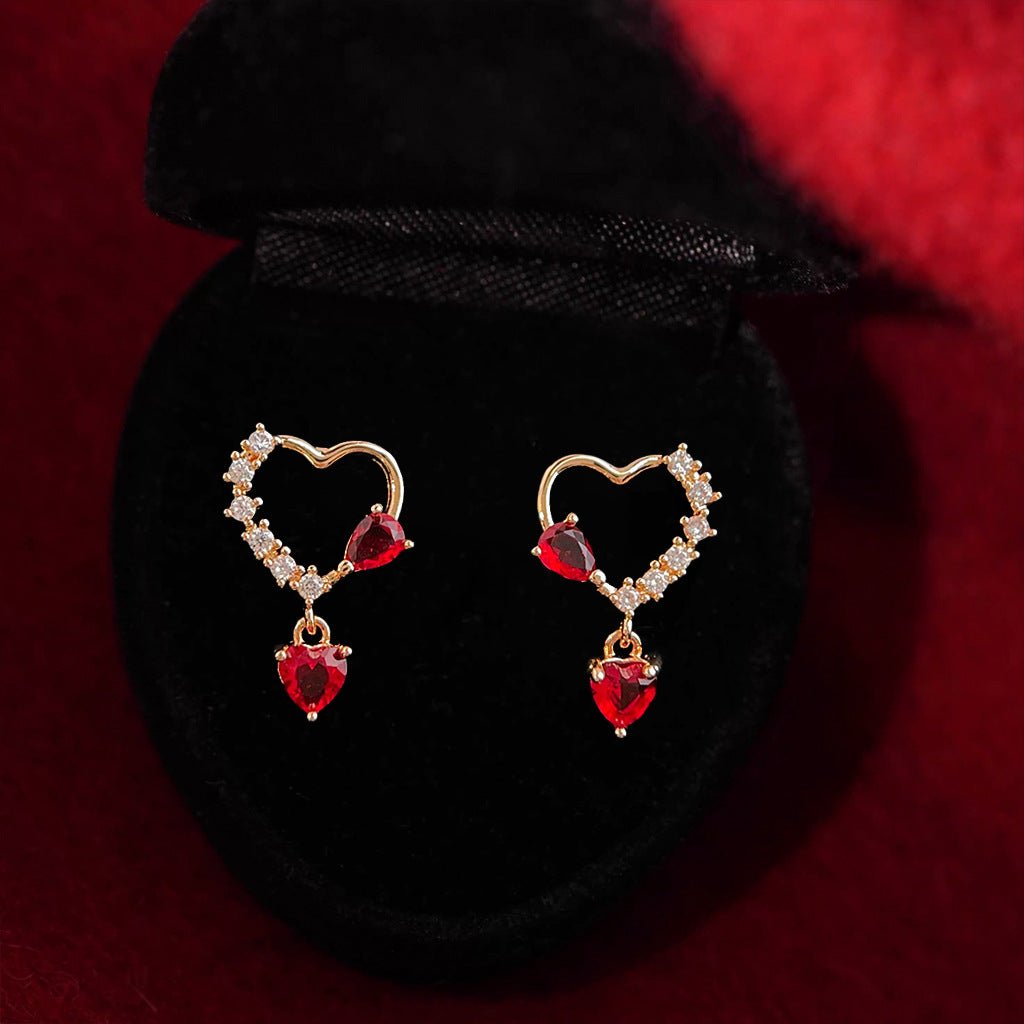 Cupid’s Promise Heart Earrings - Hypoallergenic - Abbott Atelier