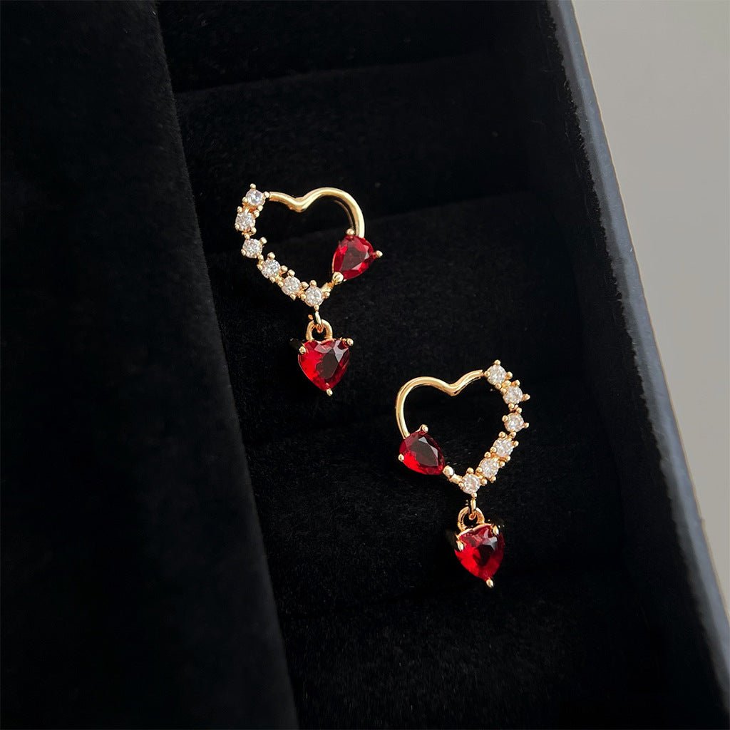 Cupid’s Promise Heart Earrings - Hypoallergenic - Abbott Atelier