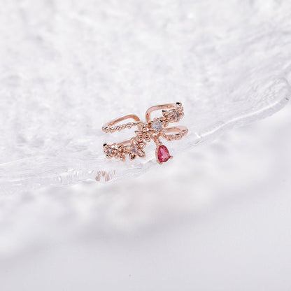 Dangly Flower Ring - Hyacinth - Gold - Plated - Abbott Atelier