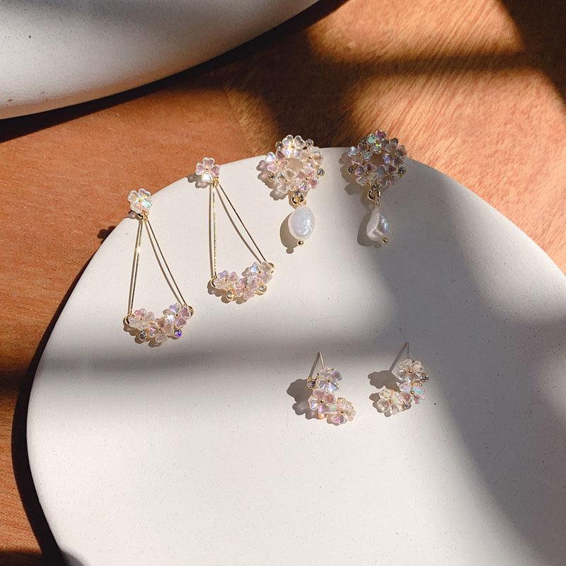 Dangly Flower Earrings - Sabrina