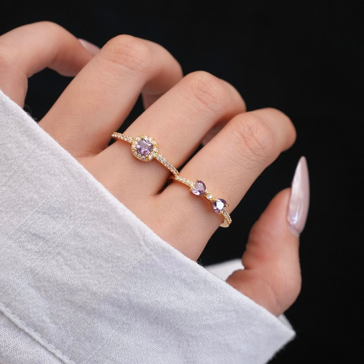 Violet Bow Ring