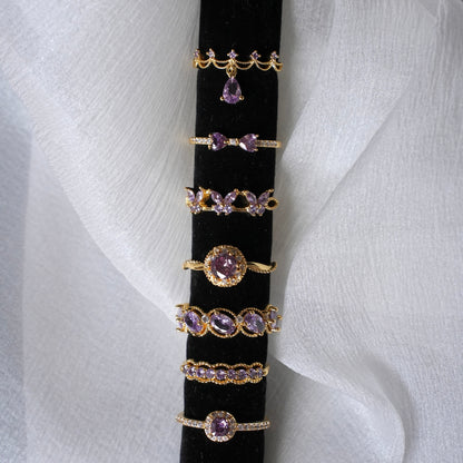 Violet Bow Ring