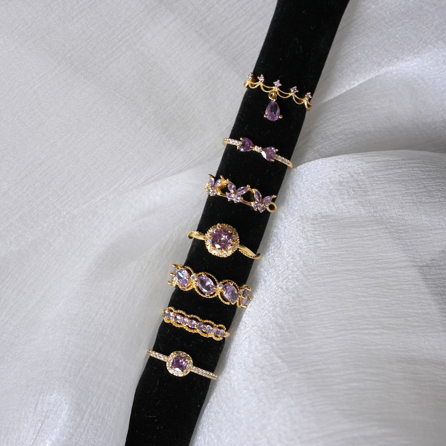 Violet Butterfly Ring