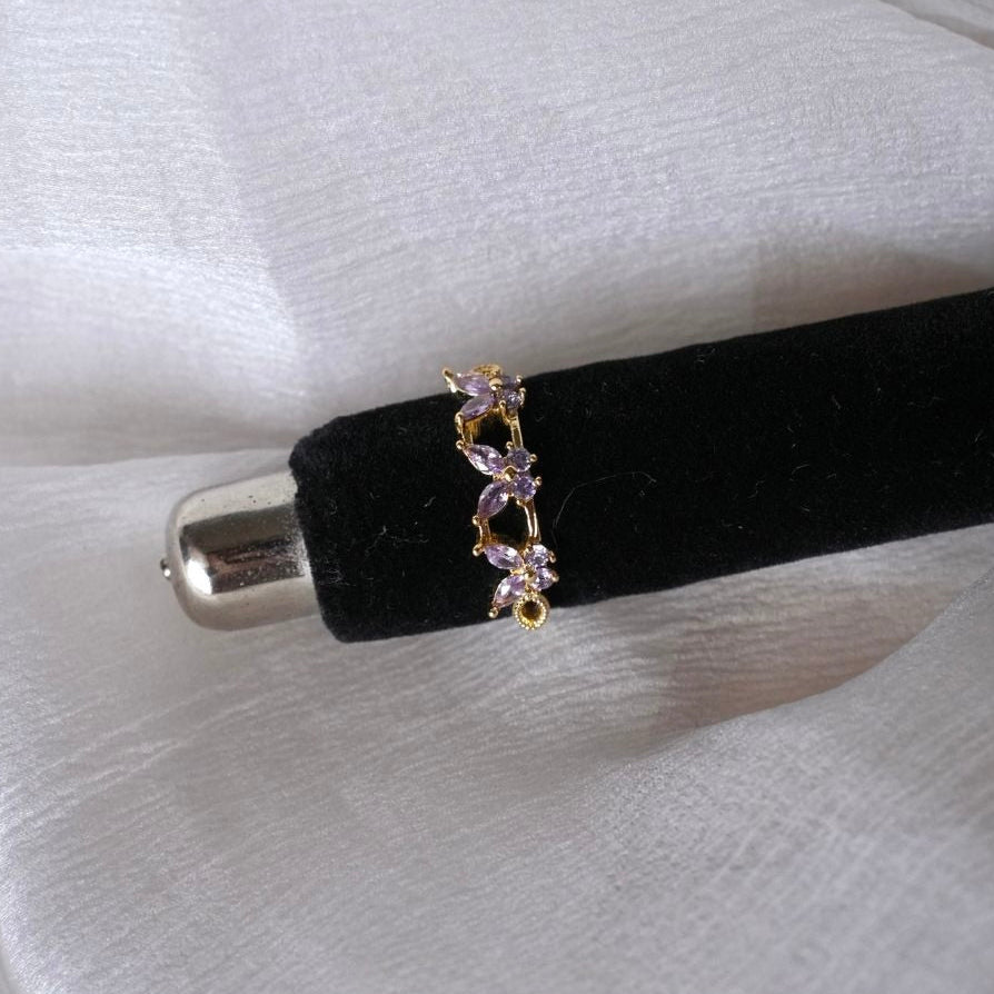 Violet Butterfly Ring