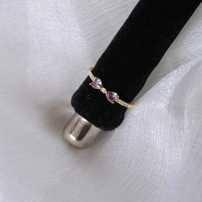Violet Bow Ring