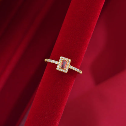 Edith Ruby Ring - Gold - Plated - Abbott Atelier