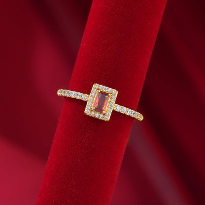 Edith Ruby Ring - Gold - Plated - Abbott Atelier