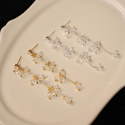 Elara Crystal Earrings in Gold - Hypoallergenic - Abbott Atelier