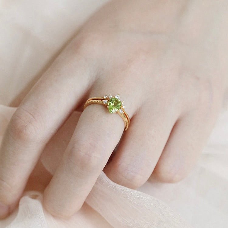 Elowen Tiara Ring Set - Gold - Plated - Abbott Atelier