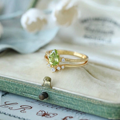 Elowen Tiara Ring Set - Gold - Plated - Abbott Atelier