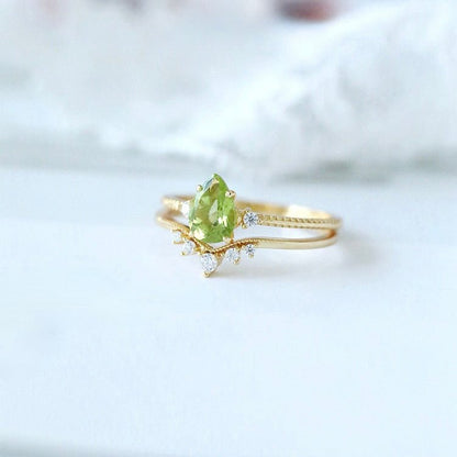 Elowen Tiara Ring Set - Gold - Plated - Abbott Atelier