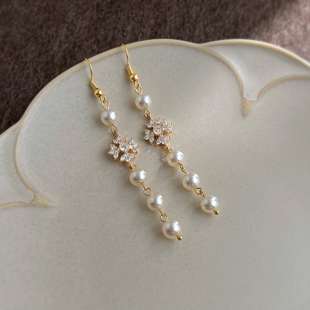 Émilie Pearl Drop Earrings - Hypoallergenic - Abbott Atelier