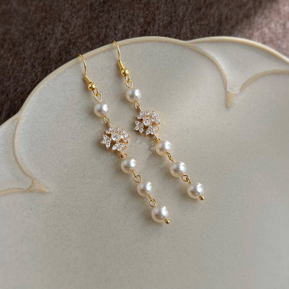 Émilie Pearl Drop Earrings - Hypoallergenic - Abbott Atelier