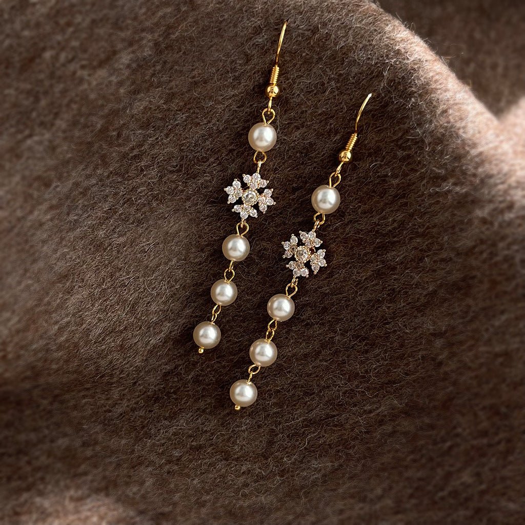 Émilie Pearl Drop Earrings - Hypoallergenic - Abbott Atelier