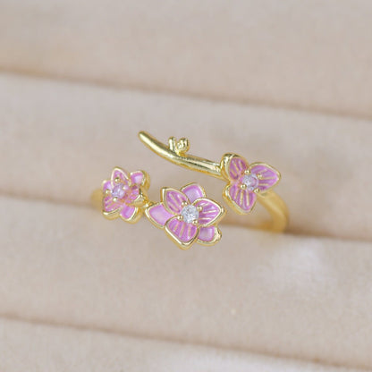 Endless Summer Ring in Pink - Gold - Plated - Abbott Atelier