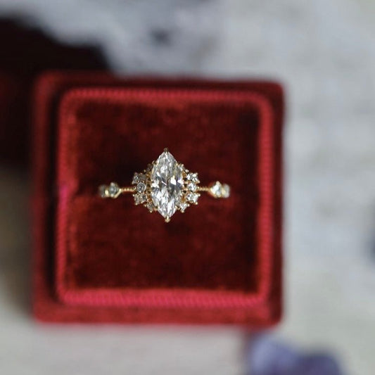 Eternal Marquise Ring - Gold Plated Brass - Abbott Atelier