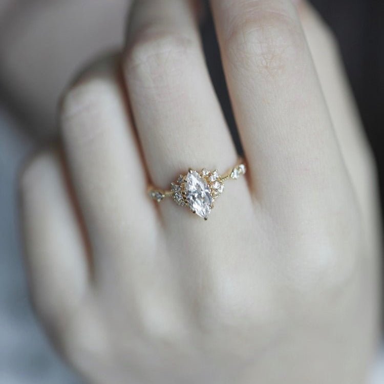 Eternal Marquise Ring - Gold Plated Brass - Abbott Atelier