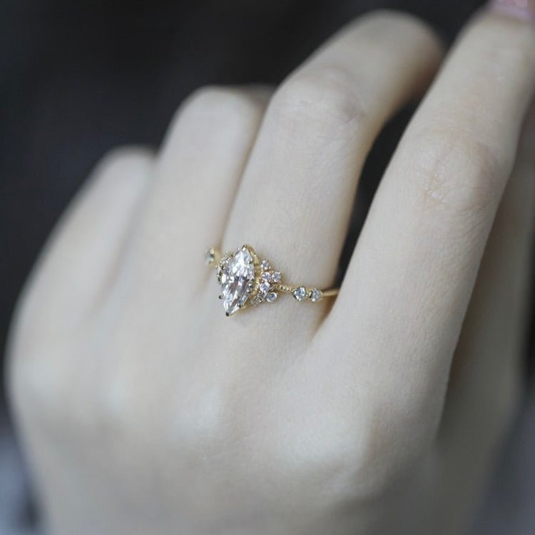 Eternal Marquise Ring - Gold Plated Brass - Abbott Atelier