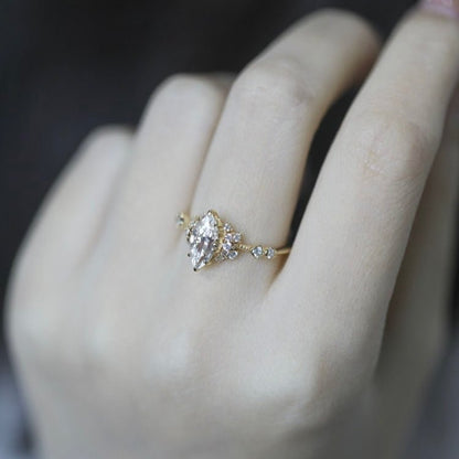 Eternal Marquise Ring - Gold Plated Brass - Abbott Atelier