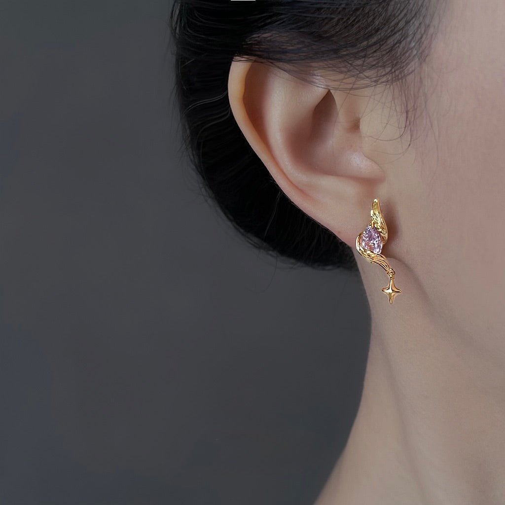 Evangeline Amethyst Earrings - Hypoallergenic - Abbott Atelier