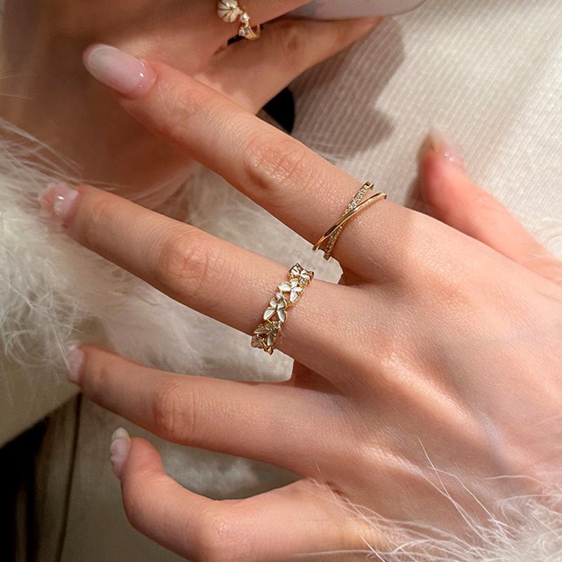 Everdale Cross Ring - Gold - Plated - Abbott Atelier