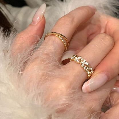 Everdale Cross Ring - Gold - Plated - Abbott Atelier